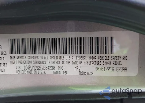 2015 Jeep Cherokee Limited from USA, damaged, VIN 1C4PJMDS2FW654230